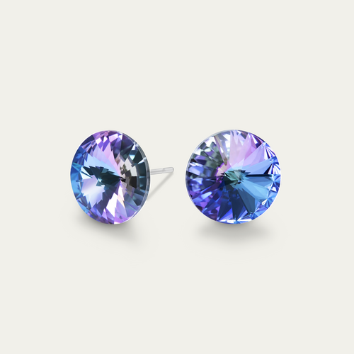 Mila - Vitrail Light - 8mm Iridescent & Purple Color Crystal -