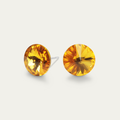 Mila - Sunflower - 8mm Yellow Color Crystal - Hypoallergenic Stainless