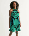 2882Sport™ Tropics Of Oz: Into The Wild Oversized Tiger Halter Dress