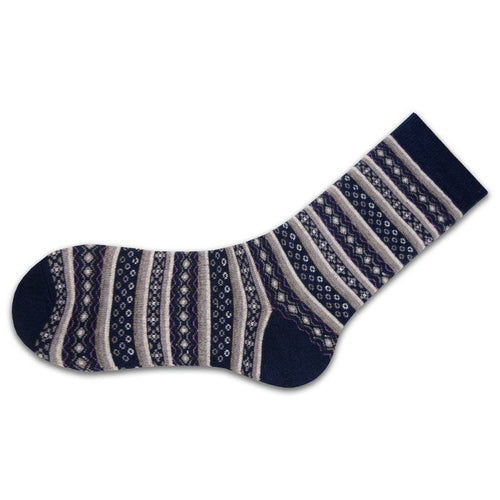 Flower Pattern Cotton Women's Crew Socks in 1-Pair Packs