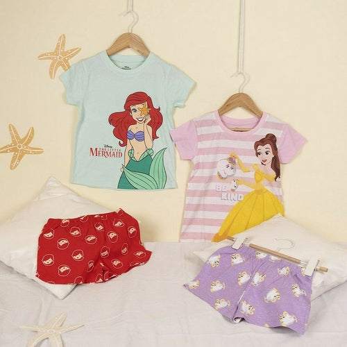 Summer Pyjama Princesses Disney Red Green Light Green