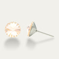 Mila - Champagne - 8mm Bronze & Brown Color Crystal - Hypoallergenic
