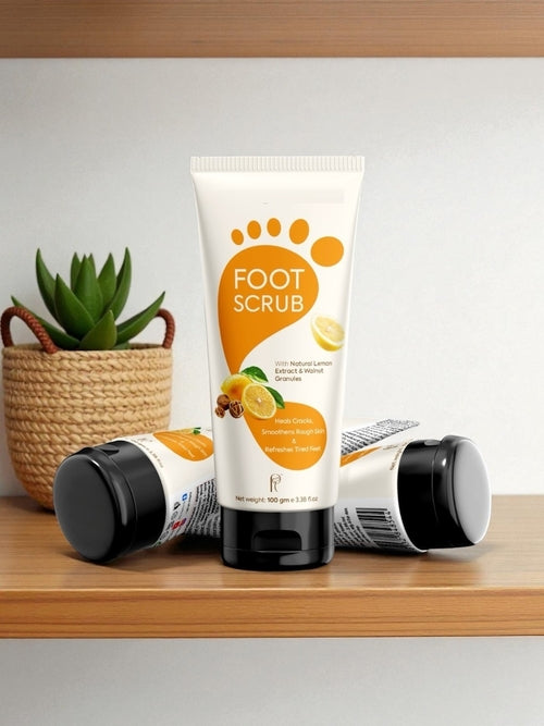 Lemon & Walnut Foot Scrub for Smooth Feet