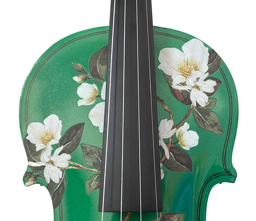 Magnolia Heaven Emerald Green Violin Outfit | Pearl Fine Tuners &