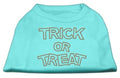 Mirage Pet Products 52-13-04 LGAQ Trick or Treat Rhinestone Shirts Aqu